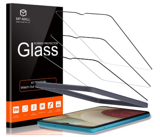 3-Pack MP-MALL Screen Protector Compatible for Samsung Galaxy A12  Galaxy A32 Galaxy M12, Tempered Glass,  
