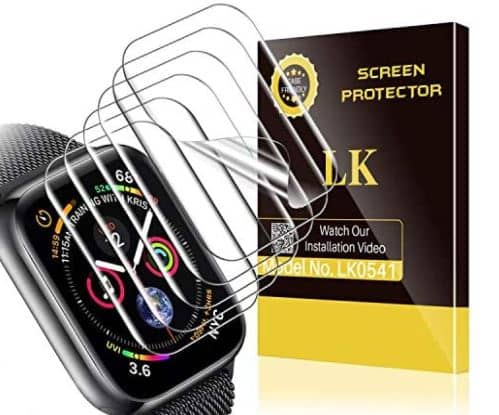 LK Screen Protector Compatible with Apple Watch Series 6 SE Series 5 Series 4 40mm Series 3 38mm