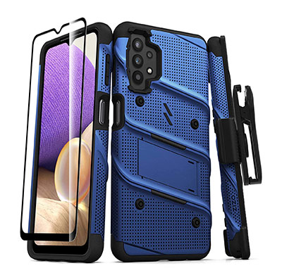 ZIZO Bolt Samsung A32 screen protector with the case