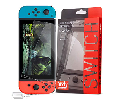 Orzly Nintendo switch tempered glass