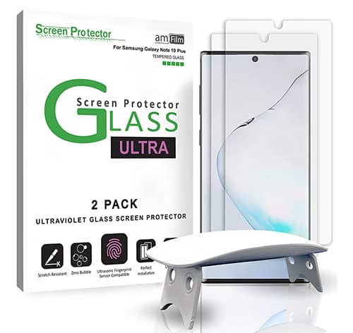 amFilm Ultra Glass Screen Protector for Galaxy Note 10 Plus 