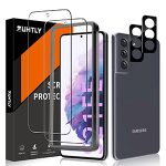 Zuhtly Samsung Galaxy S21 FE 5G Screen Protector Tempered Glass + Camera Lens Protector