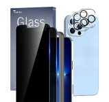 TOCOL iPhone 13 pro max screen protector privacy glass