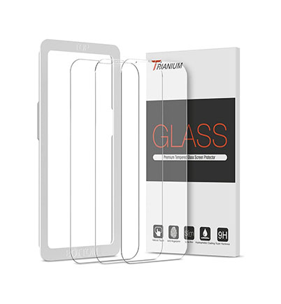 Trianium iPhone 13 screen protector tempered glass