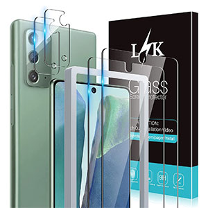 LϟK Tempered Glass Screen Protector with Camera Lens Protector