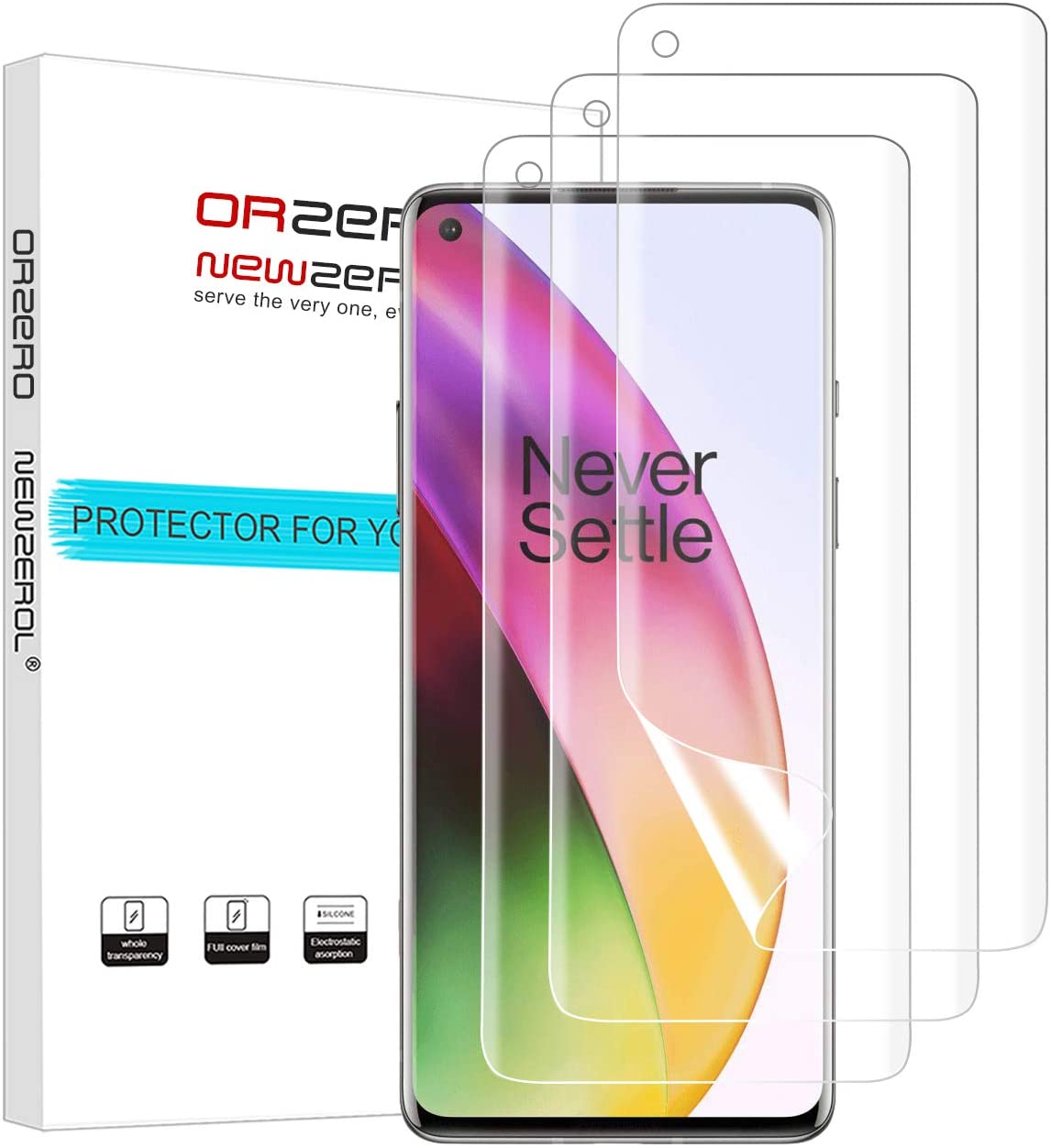 Orzero oneplus 8 screen protector