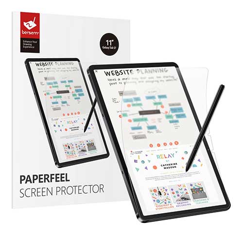 BERSEM Paperfeel Screen Protector Compatible with Samsung Galaxy Tab S7