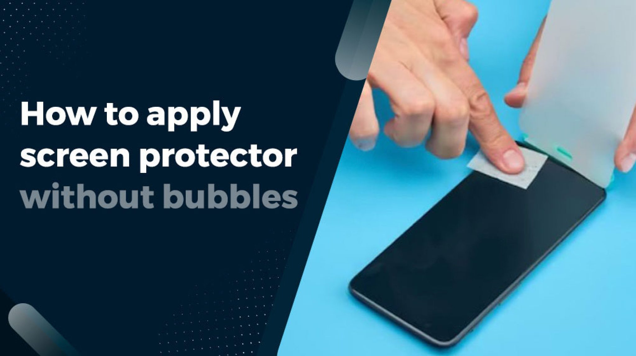 how to apply screen protector without bubbles on tablet