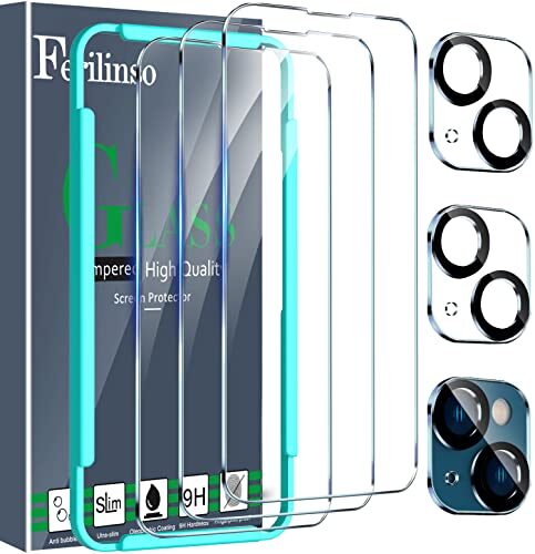 Ferilinso Screen Protector for iPhone 14 and iPhone 13